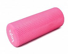 Ролик массажный для йоги 45*15 см розовый цельный EasyFit 03030