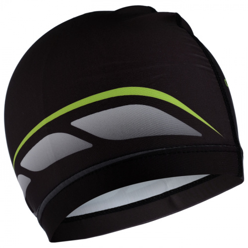Шапочка для плавания Lyc Onlitop черно-серо-зеленая 3589394