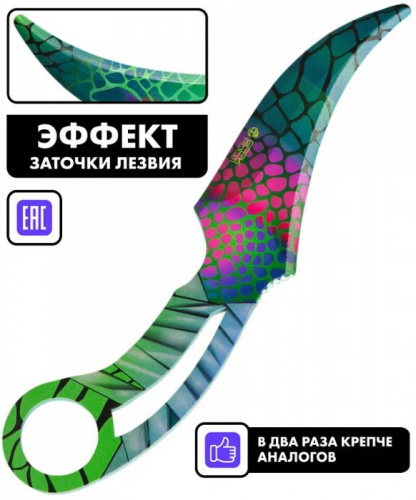 Макет ножа Клык Fang фанера 6 мм Saphira Сафира Standoff 00810