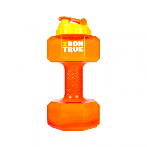 Бутылка для воды 2200 мл ГАНТЕЛЬ оранж ITB951-2200 Irontrue