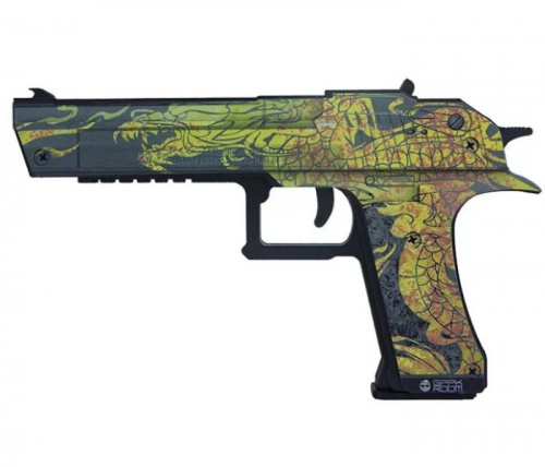 Макет Пистолета с длинным стволом Desert Eagle Якудза Yakuza (съемная обойма) Standoff 00348