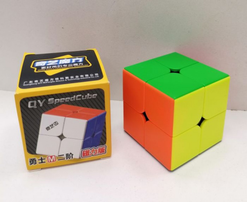 Кубик Рубика 2х2 QiYi (MoFangGe) Warrior M Pro черный 996004