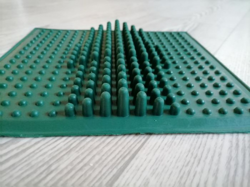 Коврик массажный резиновый зеленый 26х27,5 см 998864 фото 3