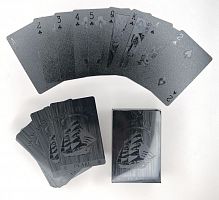 Карты 54 шт пластик черные "Корабль Black Pearl" 02904