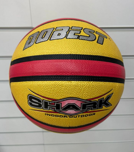 Мяч баскетбольный №7 Dobest Shark PK-810RG красно-желтый 20312