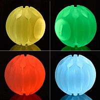 Мяч ПВХ Squidgie ball glow светящийся в темноте