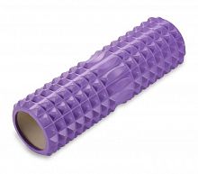 Ролик массажный для йоги 45*15 см фиолетовый 01562