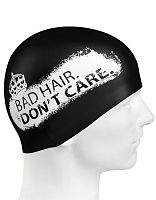 Шапочка для плавания Dont Care черный 00W силикон