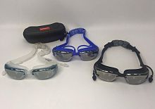 Очки для плавания Speed зеркальные в футляре + беруши 00748
