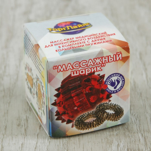 Массажер Су-чжок (су-джок) пружинка на пальцы 2 шт (20 шт/кор) 1310891 фото 9
