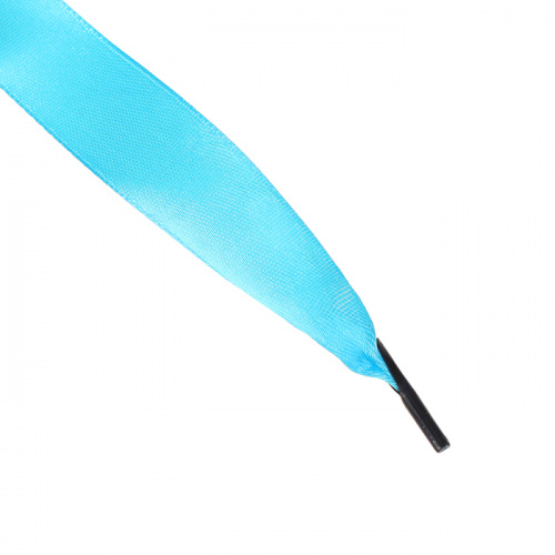 Шнурки для обуви голубой атласные 110 см 2565909 фото 2