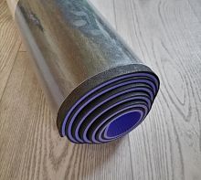 Коврик для йоги 0,6х61х183 см черно-сиреневый TPE Yoga mat 00756-28