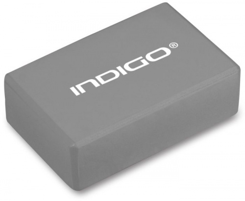 Кирпич для йоги серый Indigo 6011 03712