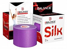 Тейп BBalance фиолетовый 5 м х 5 см шелк, для тела Silk 998710