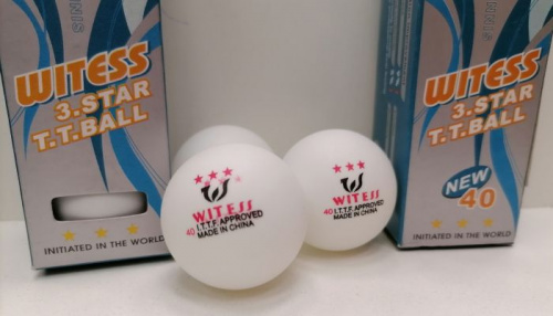 Мячик для пинг-понга 3* - 1 шт белый Witess (3 шт в уп) 998114 03885 Мячик для пинг-понга 3* - 1 шт белый Witess (3 шт в уп) 998114 03885
