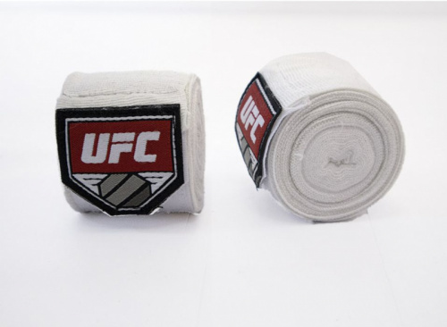 Бинты боксерские 5 м х/б + эластан белый UFC 04649