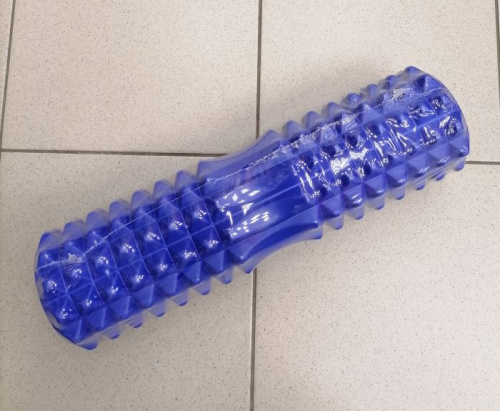 Ролик массажный для йоги 45*15 см синий 00759 фото 2