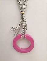 Кольца гимнастические дерево розовый 16 см 998257