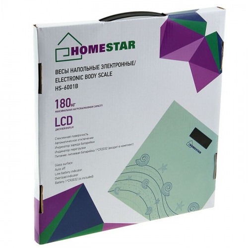 Весы напольные электронные голубой Homestar HS-6001B 180 кг 2136886 фото 6