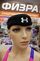 Повязка для головы махровая черный Under Armour 04284
