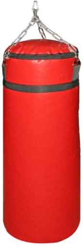 Мешок (груша) для бокса 25 кг с цепями красный 00208