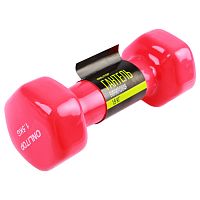 Гантель обливная 1,5 кг розовый Onlitop 488234