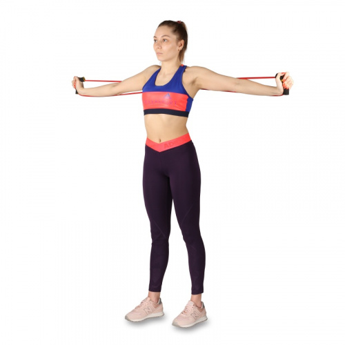 Эспандер восьмерка красный LATEX Medium 5-8 кг SM-063 20788 фото 9