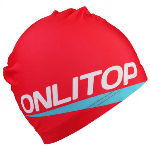 Шапочка для плавания Lycra Onlitop красная 3589398 фото 3