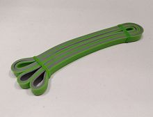 Эспандер-кольцо замкнутое 2,08м х 4,5мм х 1,3см зелено-серый 15 кг "Растяжка" 996033