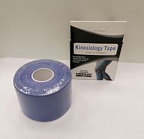 Тейп Кинесио Kinesiology Tape синий 5 м х 5 см 00580