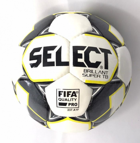 Мяч футбольный №5 Select Brilliant Super серо-желтый 02377