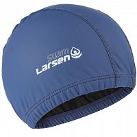Шапочка для плавания PU Coated Larsen Swim PU103 синяя 369123