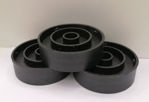 Шайба малая 7 см легкая, пластик черная Престиж 61736