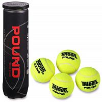 Мячик для большого тенниса желтый (4шт в тубе) 828Т Р4 01258