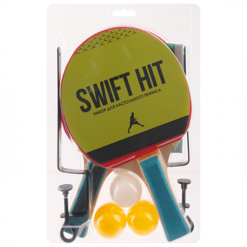 Набор для пинг-понга 2 ракетки + мячи + сетка Swift Hit Россия 848719