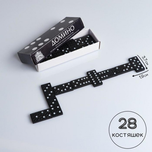Домино кость 2х4 см дерево "Время игры" 5377406