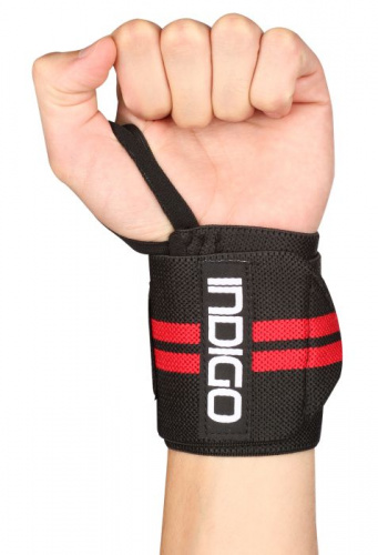 Напульсник-бинт с петлей на палец Левый черно-красный IN202 01951