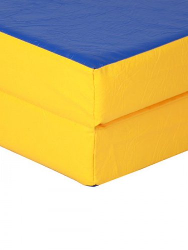 Мат 2,0 х 1,0 х 0,1 м (2 сложения) сине-желтый 997425 фото 2 Мат 2,0 х 1,0 х 0,1 м (2 сложения) сине-желтый 997425 фото 2