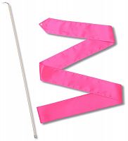 Лента с палочкой для гимнастики 4 м фуксия 26867