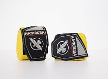 Бинты боксерские 5 м х/б+эластан желтый Hayabusa 04641