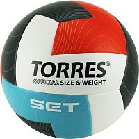 Мяч волейбольный Torres Set бело-оранж-сер-голубой V32045 12303 