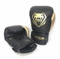 Перчатки боксерские 8 унц Venum Contender черно-золотой 00604