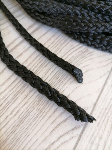 Веревка (шнур) черный цена за 1 м - мин продажа 2 м (леер) 998220 фото 2