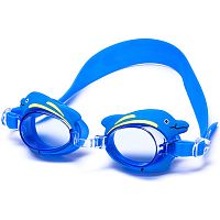 Очки для плавания детские Larsen DR-G1713 синий Дельфин 352493