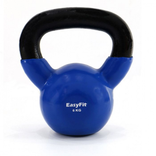 Гиря 06 кг синяя обрезиненная 06140