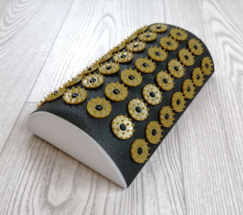 Аппликатор игольчатый (валик) 140х230 мм для шеи черный 998004