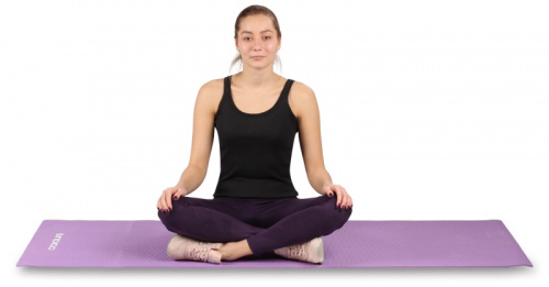 Коврик для йоги 0,3х61х173 см YG03 голубой 23284 фото 2