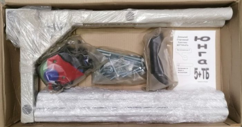 ДСК Вертикаль Юнга-5+ТБ враспор, синие стойки, белые пер (ширина 70 см) 9975109 фото 3