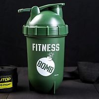 Шейкер 600 мл "Fitness Bomb. Фитнес бомба" зеленый 5153875