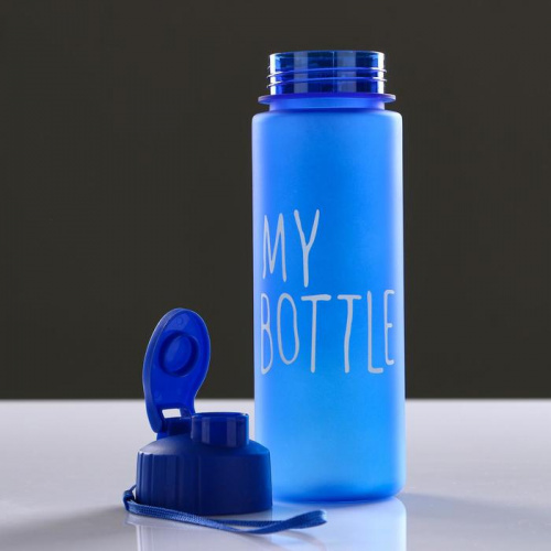 Бутылка для воды 500 мл "My bottle" синяя 5131584 фото 3